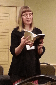 Sharon Plumb reading from Draco's Child a When Words Collide 2015