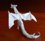Origami dragon made by my nephew BR